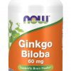 Ginkgo Biloba (60mg) – 60  cápsulas - Now