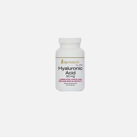 Hyaluronic Acid 50mg – 120 cápsulas – Bronson Laboratories