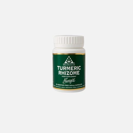 Turmeric Rhizome 500mg – 60 Cápsulas– Bio-Health
