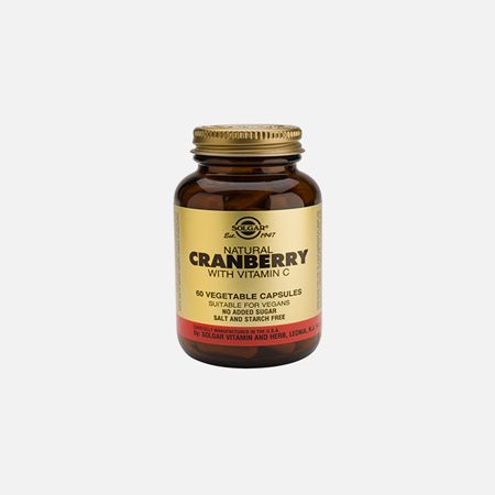 Cranberry + Vitamina C – 60 cápsulas – Solgar