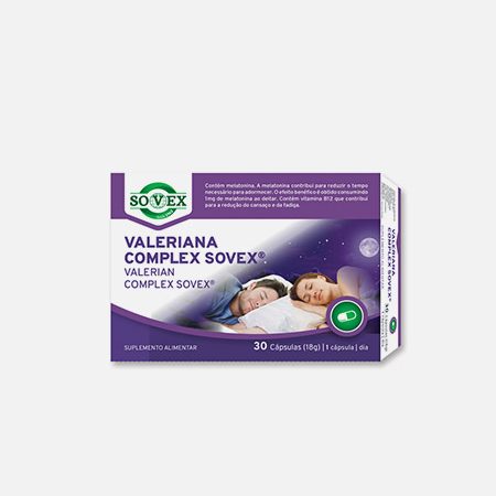 Valeriana Complex – 30 cápsulas – Sovex