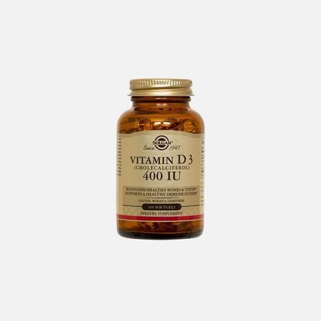 Vitamin D3 400IU Fish Liver Oil – 100 cápsulas – Solgar