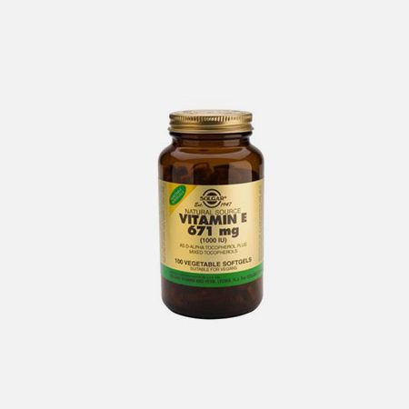 Vitamin E 671mg 1000iu – 50 cápsulas – Solgar