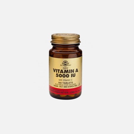 Vitamin A 1502ug (5000 iu) – 100 comprimidos – Solgar