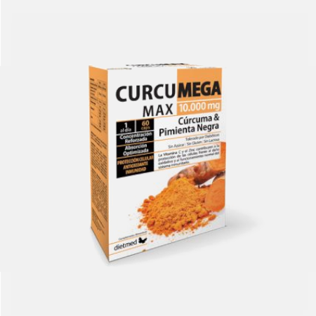 Curcumega Max 10.000mg – 60 cápsulas – DietMed