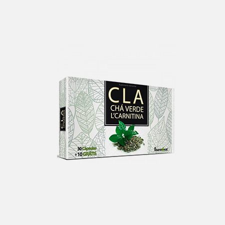 CLA + Chá verde + L-Carnitina – 30+10 cápsulas – Fharmonat