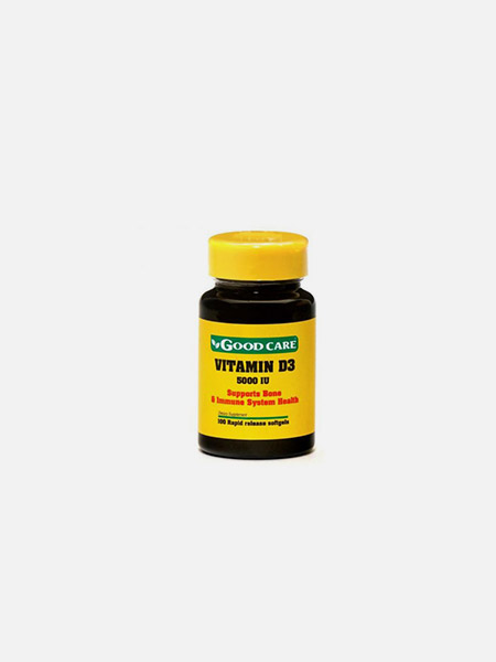 Vitamin D3 5000iu - 100 cápsulas - Good Care