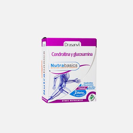 Nutrabasics Condroitina e Glucosamina – 48 cápsulas – Drasanvi