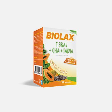 Biolax Fibras Chia e Papaia – 30 comprimidos – CHI