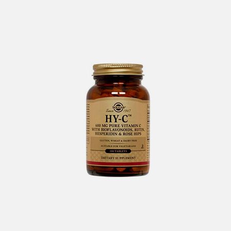 Hy-C (600 mg Vitamin C 100 mg Bioflavonoids) – 100 comprimidos – Solgar