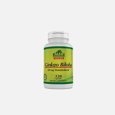 Ginkgo Biloba 60 mg – 120 cápsulas – Alfa Vitamins