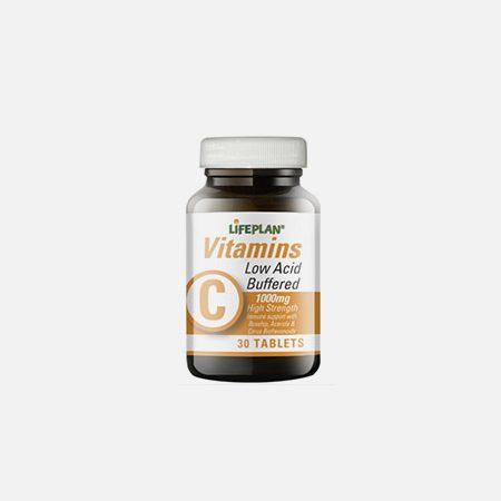 Vitamin C Low Acid (Buffered) 1000mg – 30 comprimidos – LifePlan