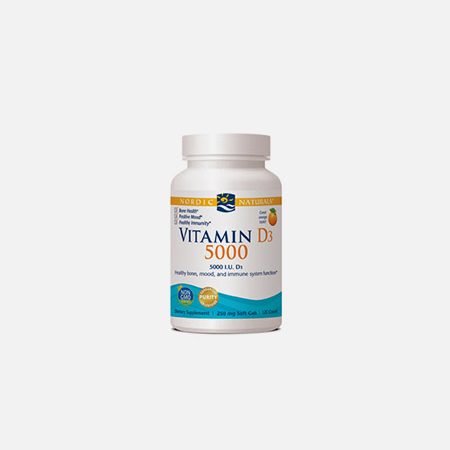 Vitamina D3 5000 – 120 cápsulas – Nordic Naturals
