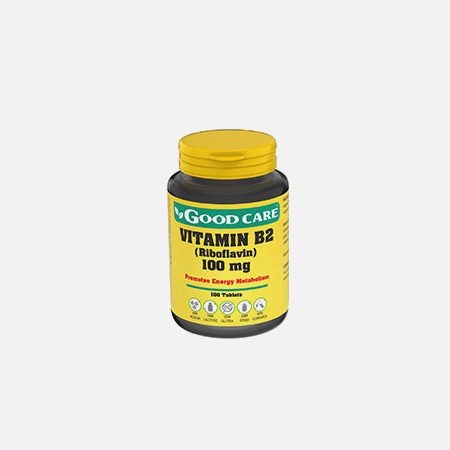 VITAMIN B2 100 mg – 100 comprimidos – Good Care