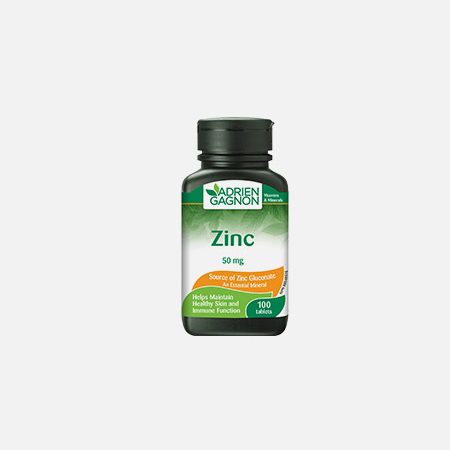 Zinco 50mg – 100 comprimidos – Adrien Gagnon