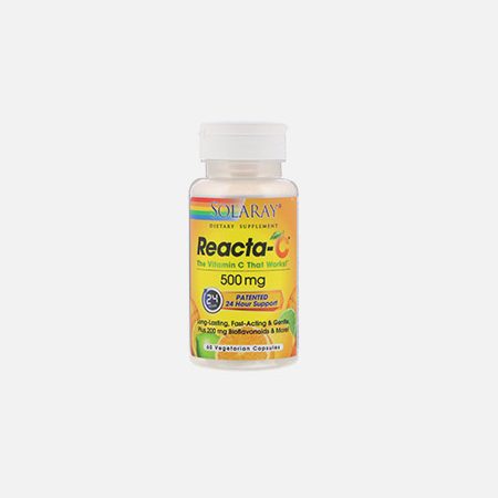 Reacta C 500 mg – 60 cápsulas – Solaray