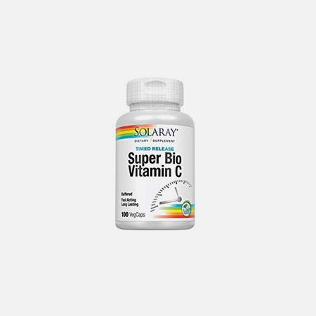 Super Vitamina C Buffered 500mg – 100 cápsulas – Solaray