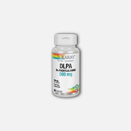 DLPA DL-Phenylalanine 500 mg – 60 cápsulas – Solaray