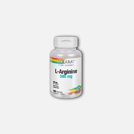 L-Arginina 500 mg – 100 cápsulas – Solaray