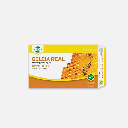 Geleia real 1500mg – 20 ampolas – Sovex