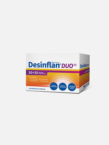 Desinflan Duo RX - 30 comp. + 30 cápsulas - Farmodiética