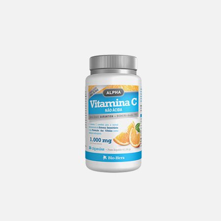 Alpha Vitamina C não ácida 1000 mg – 30 cápsulas – Bio-Hera