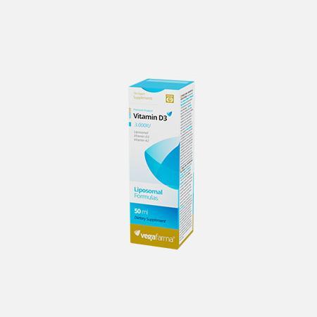 Vitamin D3 3000 IU & K2 (MK-7) 100mcg Liposomal – 50ml – Vegafarma