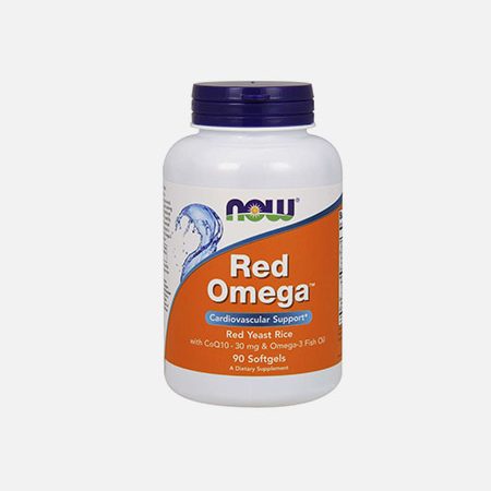 Red Omega – Ómega 3 + CO Q10 + Arroz Vermelho Bio – 90 cápsulas – Now