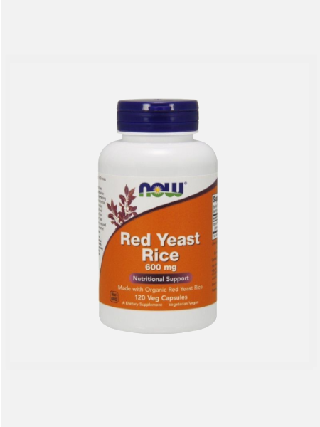 Red Yeast Rice 600mg - 120 cápsulas - Now