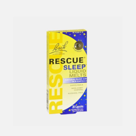 Rescue Sleep Liquid Melts – 28 Pérolas – Bach