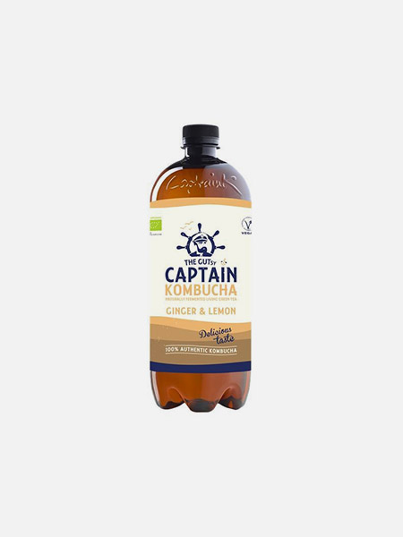Captain Kombucha Bio Gengibre Limão - 1000 ml - THE GUTsy CAPTAIN