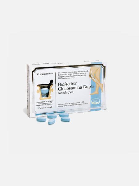 BioActivo Glucosamina Duplo - 30 comprimidos - Pharma Nord