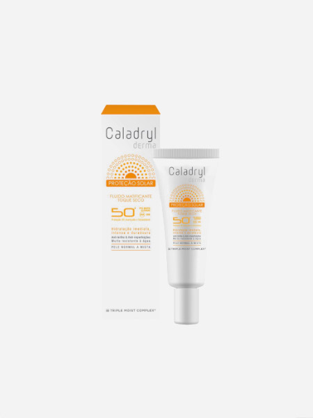 Caladryl Derma proteção solar fluído matificante FPS50+ - 40 ml - Perrigo