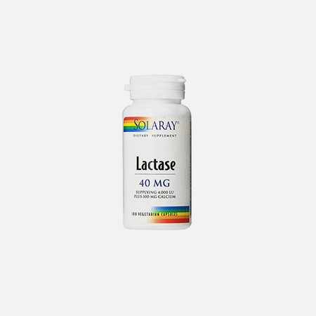 Lactase 40 mg - 100 cápsulas - Solaray