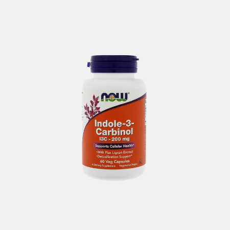 INDOLE-3-CARBINOL 200 mg – NOW – 60 CÁPSULAS