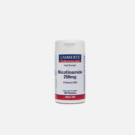 Nicotinamide 250mg (Vitamin B3) – Lamberts – 100 comprimidos