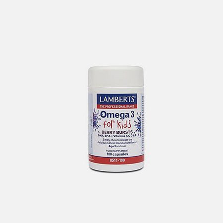 Omega 3 For Kids – 100 cápsulas – Lamberts