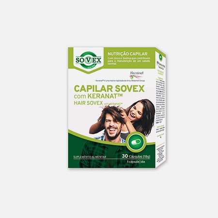 Capilar Sovex com Keranat – 30 cápsulas – Sovex