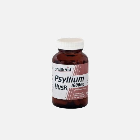 Psyllium Husk Fiber 1000mg – 60 cápsulas – HealthAid