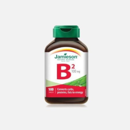Vitamina B2 100 mg – 100 Comprimidos – Jamieson