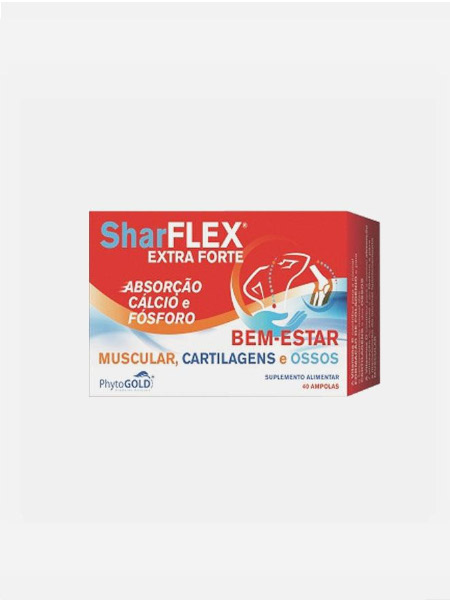 Sharflex Extra Forte – 40 Ampolas – Phytogold