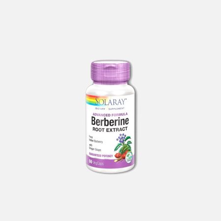 Berberine Root Extract – 60 Cápsulas – Solaray