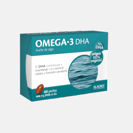 OMEGA 3 DHA óleo de algas – 60 cápsulas – Eladiet