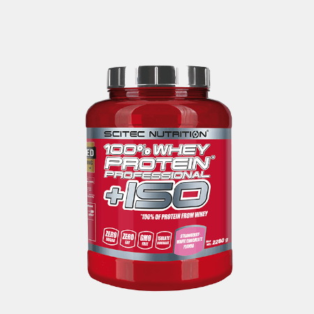 100% Whey Protein Professional + ISO sabor Morango – 2280g –