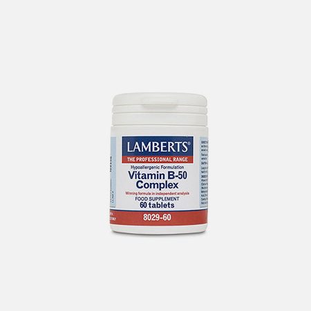 Vitamin B-50 Complex – 60 comprimidos – Lamberts