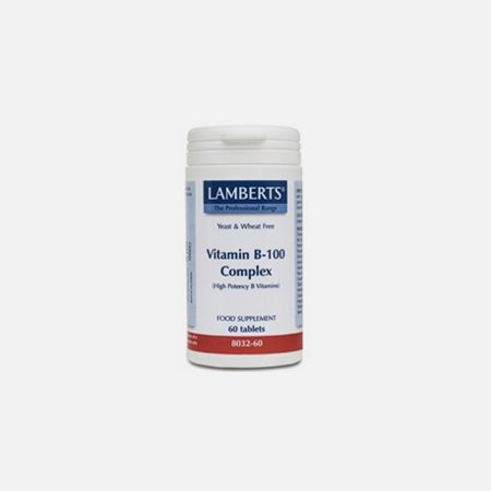 Vitamina B-100 Complex – 60 comprimidos – Lamberts