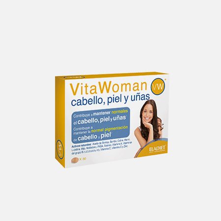 VitaWoman Cabelo, Pele e Unhas – 30 comprimidos – Eladiet
