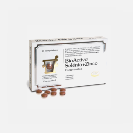BioActivo Selénio + Zinco – Sistema Imunitário – 60 Comprimidos – PharmaNord