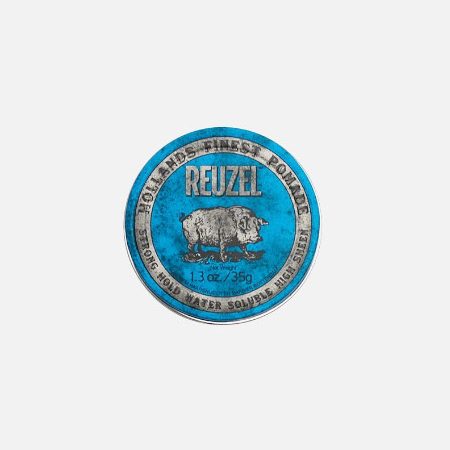 Blue pomade / Strong hold water soluble high sheen – 35gr – Reuz