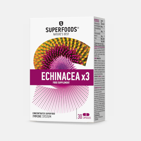 Equinacea x3 – 30 cápsulas – Superfoods